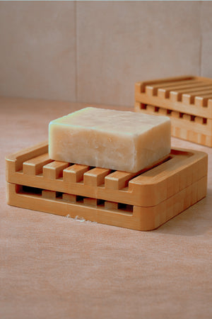 Bamboo Waterfall Self-Draining Soap Dish