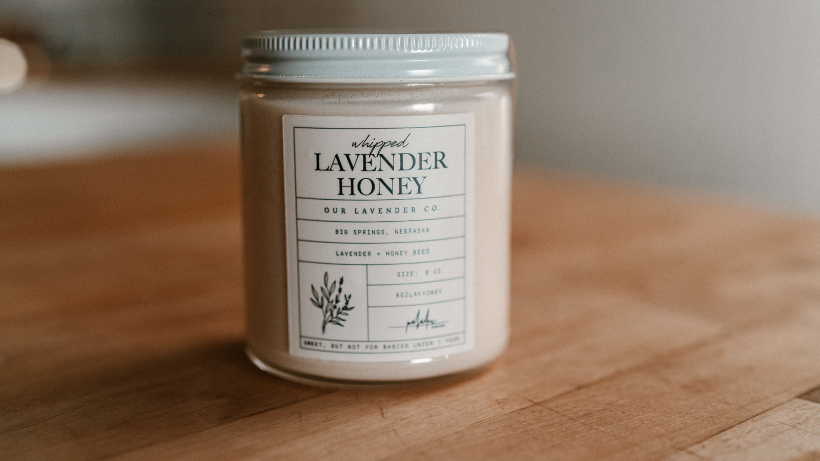 Whipped Lavender Honey
