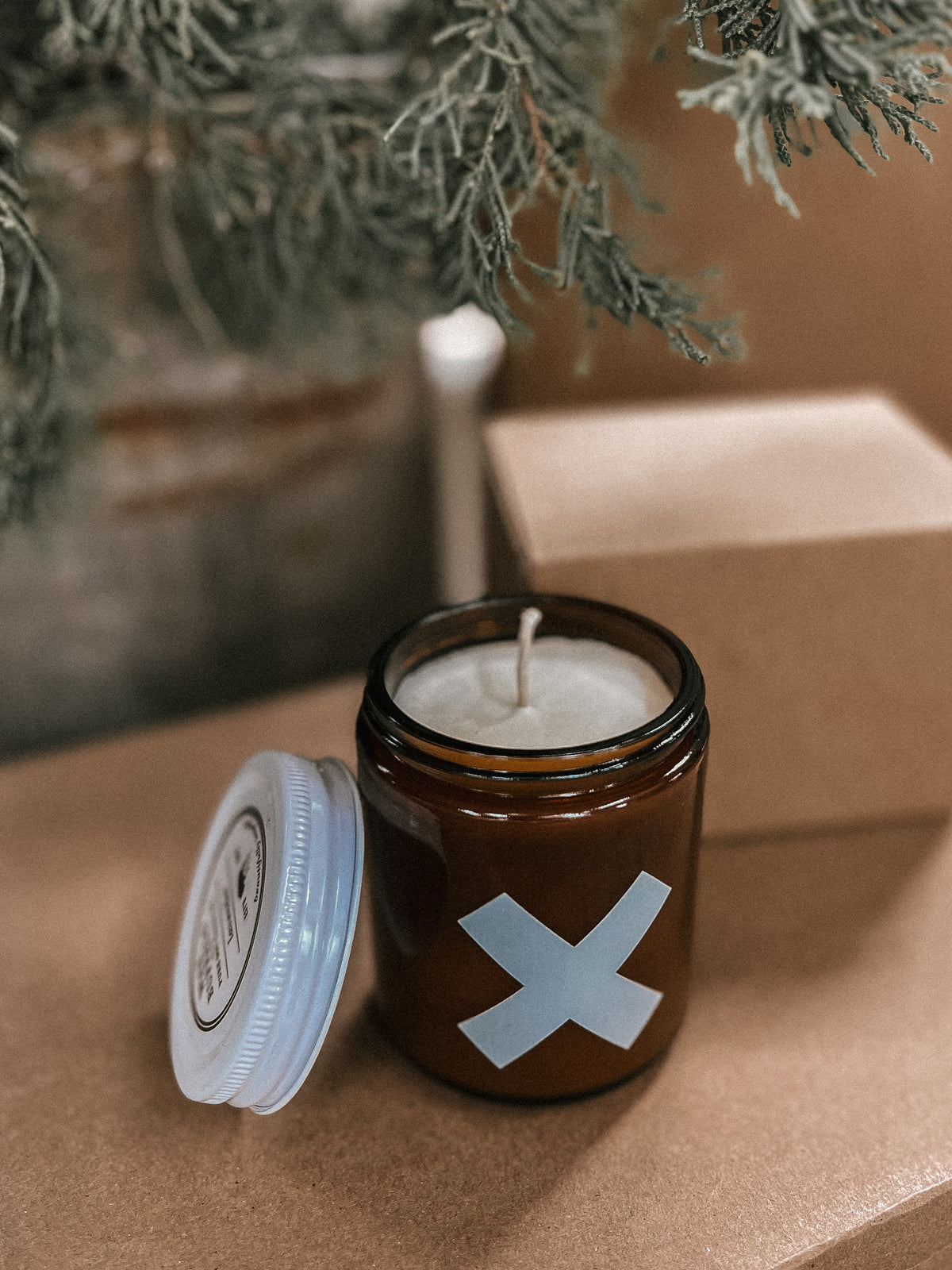 Lavender Wax Buffalo Candle