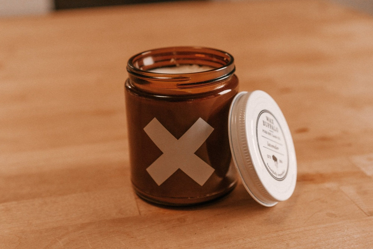 Lavender Wax Buffalo Candle