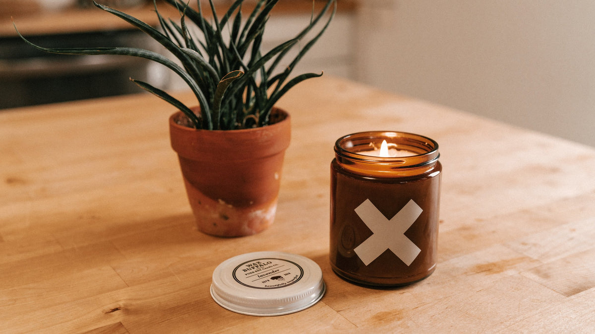 Lavender Wax Buffalo Candle